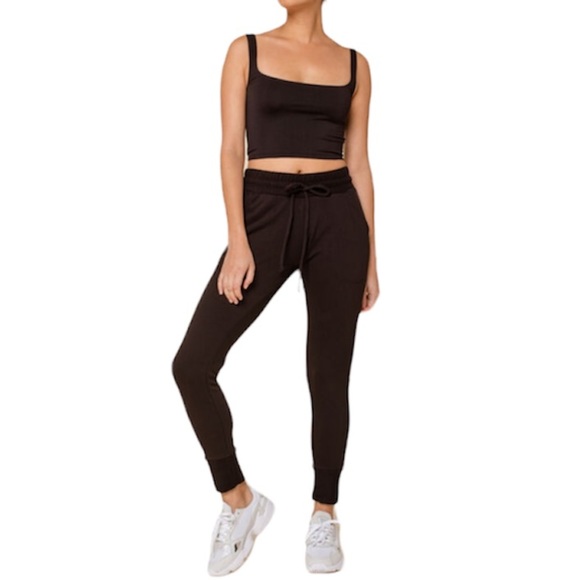 NEW Free People FP Movement Sunny Jogger Black Sweatpants NWT - Picture 1 of 12